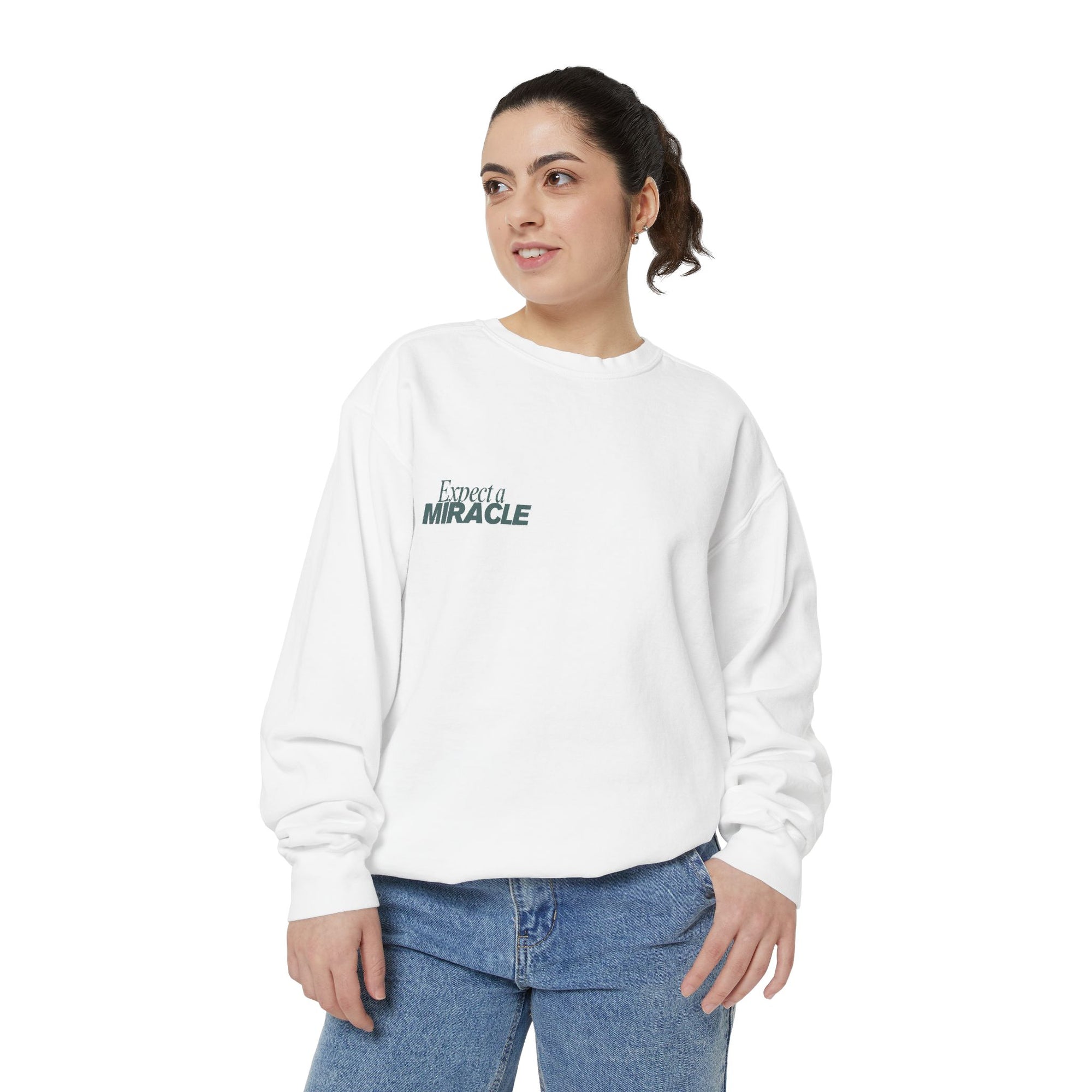 God of Miracles Garment-Dyed Sweatshirt