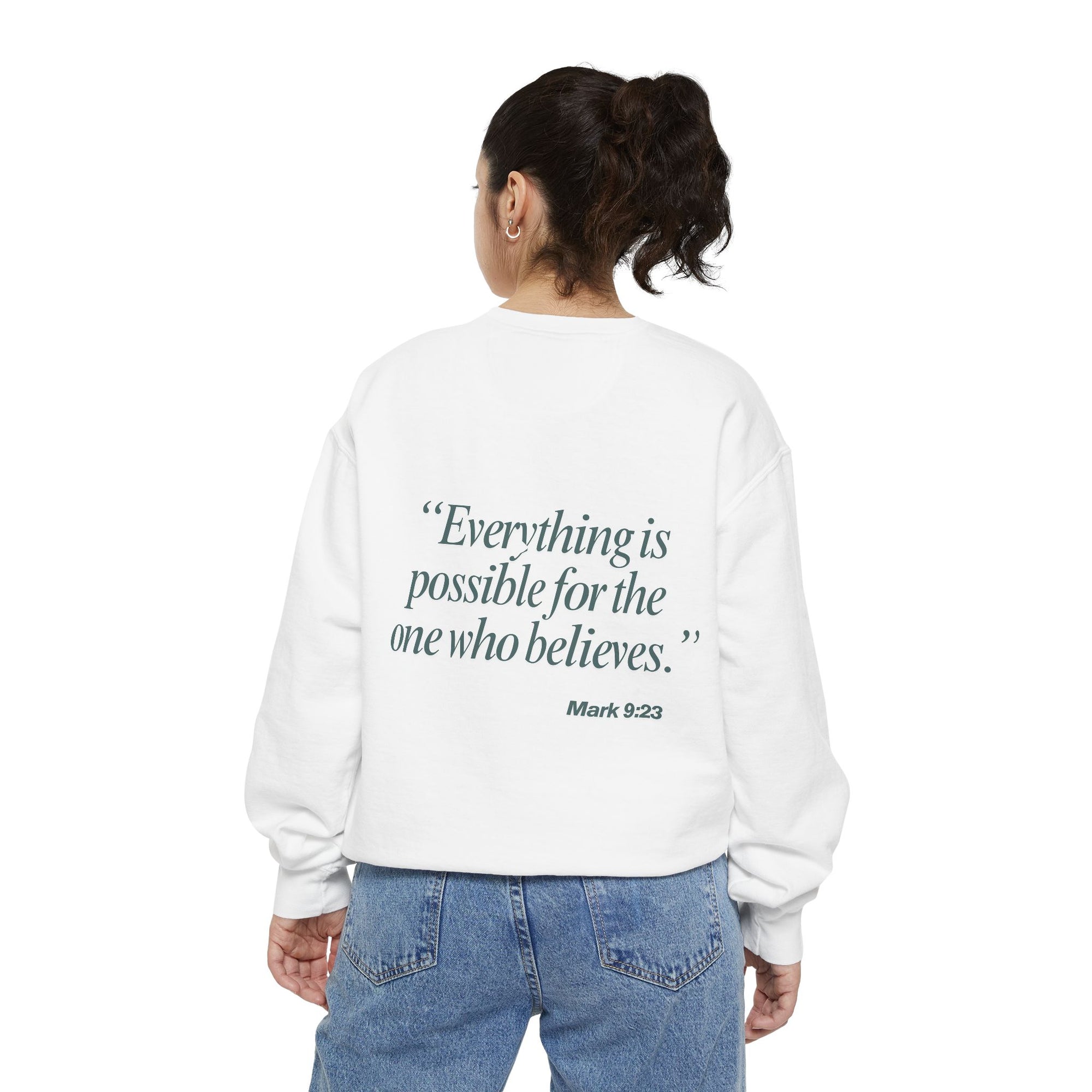 God of Miracles Garment-Dyed Sweatshirt