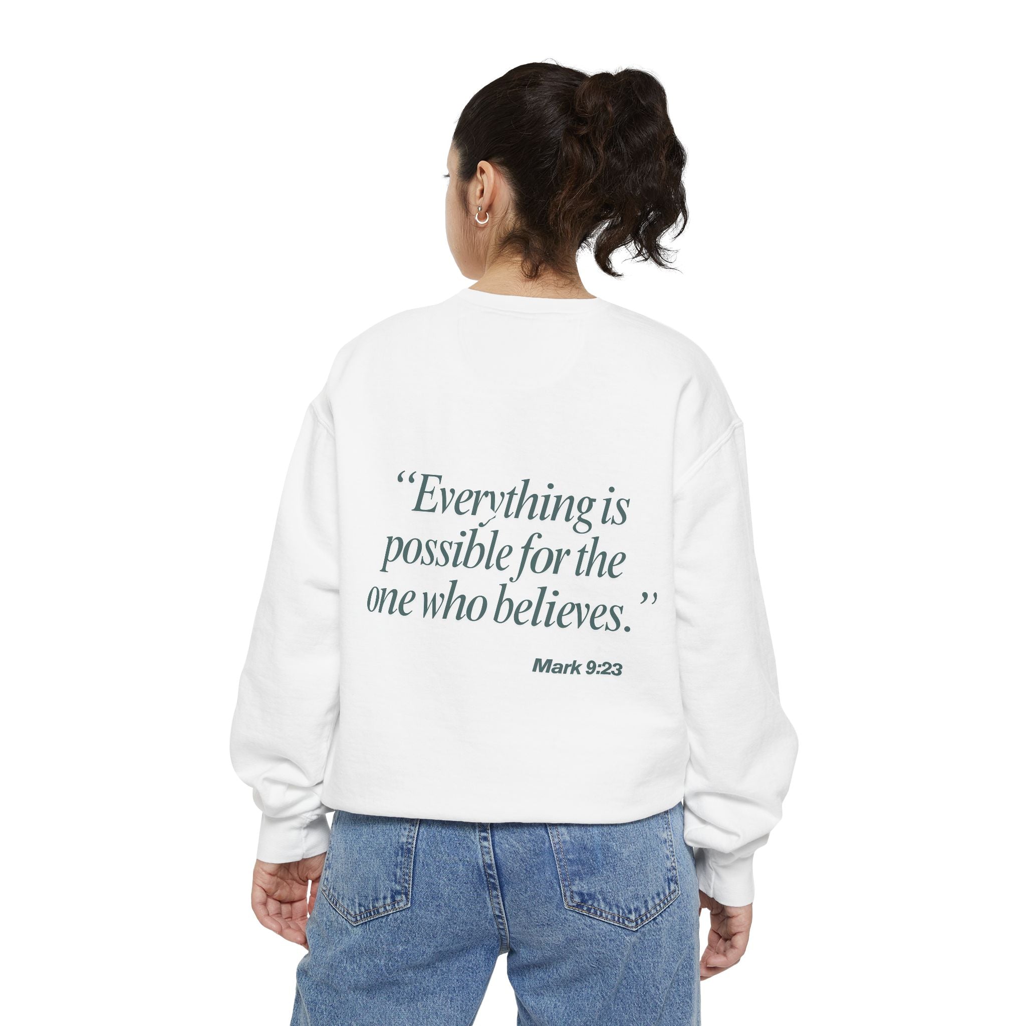 God of Miracles Garment-Dyed Sweatshirt